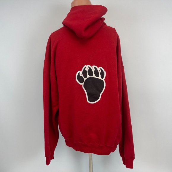 Russell Athletic Cornell Big Red Hoodie Sweatshirt Vtg 90s Ivy League College XL - Picture 3 of 4